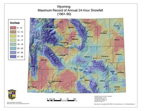 Wyoming Climate Atlas Snow Wyoming State Climate Office And Water