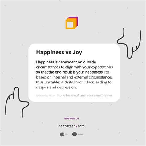 Happiness Vs Joy Deepstash
