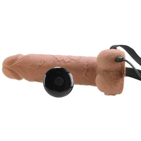 Fetish Fantasy Series 7 Hollow Strap On With Remote Tan Sex Toy