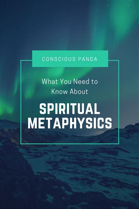 What You Need To Know About Spiritual Metaphysics Conscious Panda