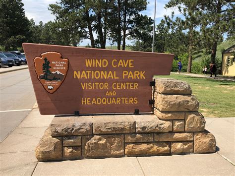 A Sign For The Wind Cave National Park Visitor Center And Headquarters