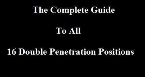 Swinglifestyle On Twitter 16 Positions For Double Penetration Https