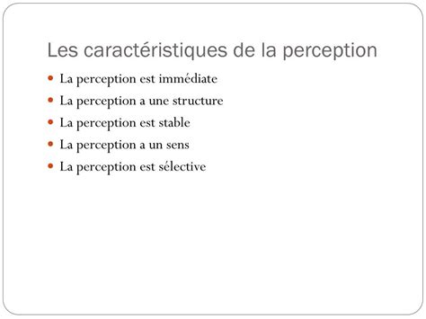 Ppt La Perception Powerpoint Presentation Free Download Id1909984