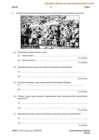Contoh Jawapan Sejarah Tingkatan 4 Kertas 2 2018 Koltonatward  Riset