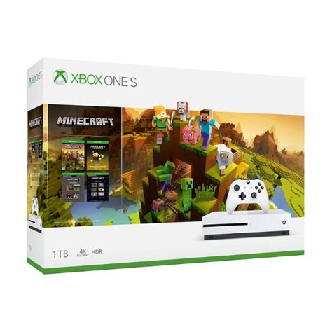 Consola Xbox One S 1tb Minecraft Edition 1 Control Gold