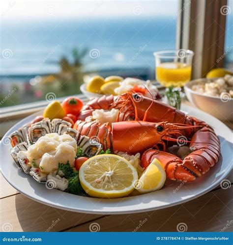 Sumptuous Seafood Platter with Lobster Tails and Crab Legs on White