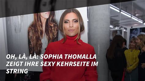 Oh Là Là Sophia Thomalla Zeigt Ihre Sexy Kehrseite Im String Video