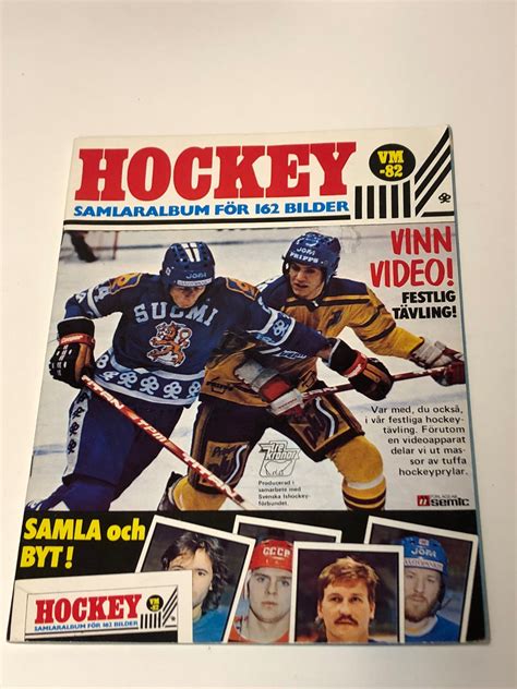 Följ med nickes.com till vm i finland 2022 och hjälp tre kronor att spela hem guldet. Hockey VM-82. Semic Samlaralbum. Nostalgi. (395106287) ᐈ ...