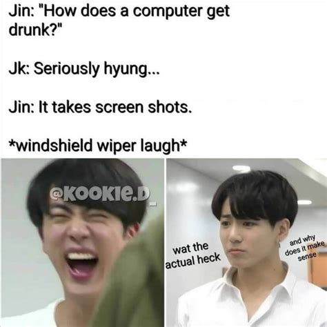 Jin Dad Jokes Bts Memes Hilarious Jin Dad Jokes Dad Jokes