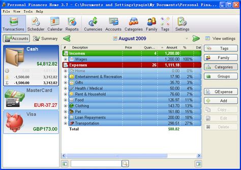 Personal Finances And Home Accounting Software