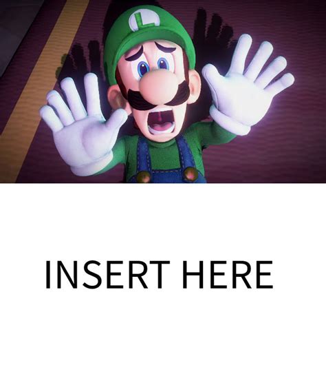 Luigi Scared Of Who Or What Blank Meme By Fireluigi29 On Deviantart