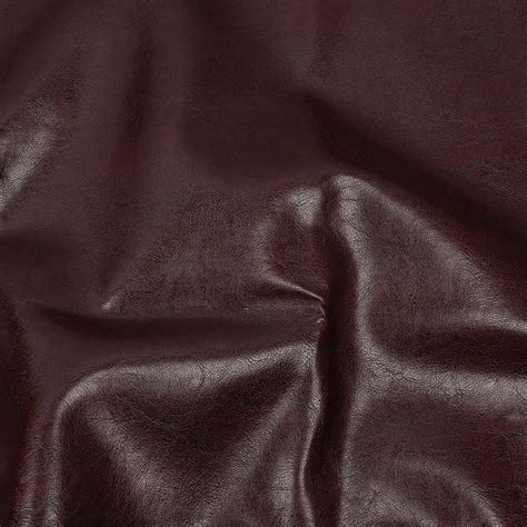 Wine Textured Faux Leather Upholstery Fabrics Home Decor Applications