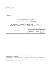 Instantly share code, notes, and snippets. FORM 24 - FORM 24 Companies Act 1965 Section 54(1 Company ...