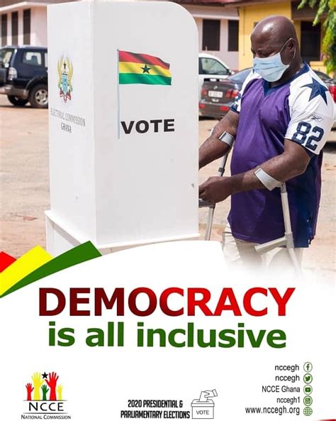 Your Vote Your Power Democracy Is All Inclusive Ncce Ghana