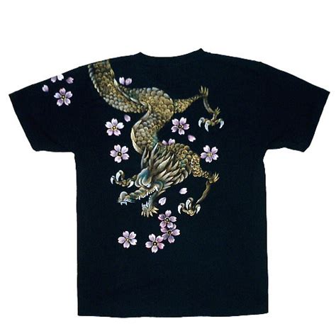 【楽天市場】全国どこでも送料無料 ！！春夏新作！！【羽水】桜と龍のtシャツ半袖長袖 メンズ＆レディース 和柄 手描き：agogo