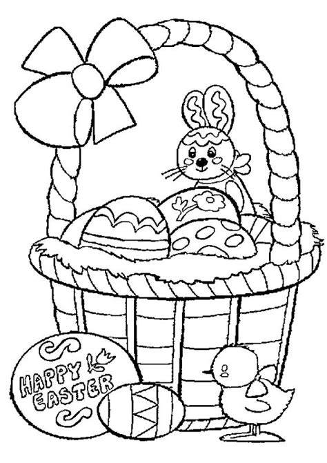 Top 10 Free Printable Easter Basket Coloring Pages Online