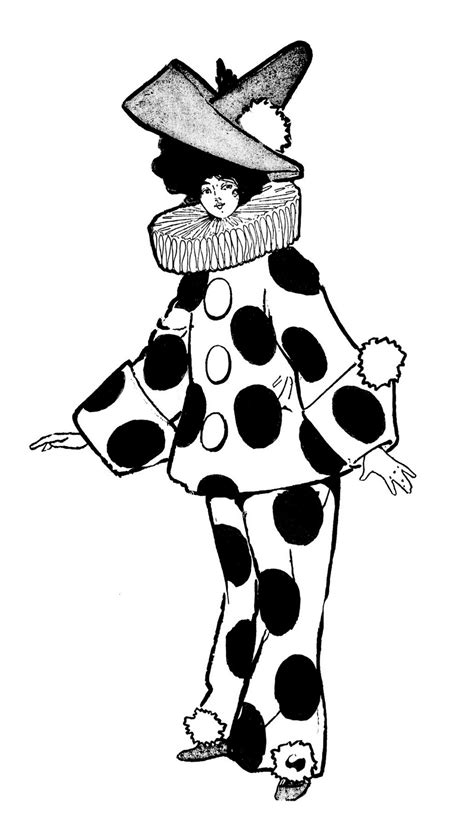 Hope you guys are not creeped out by him. Vintage Kids Printable - Clown Lady Coloring Page - The ...
