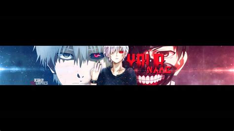 Tokyo Ghoul V2 Anime Banner Template 30 Youtube