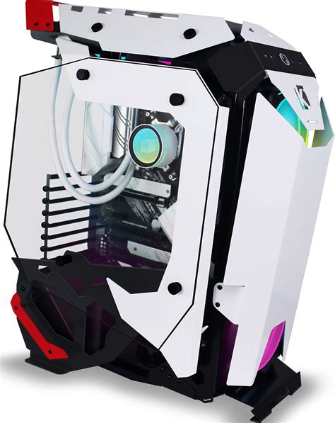 GAME FACTOR CSG601 Gabinete Gamer Full ATX Diseño Infinity RGB con