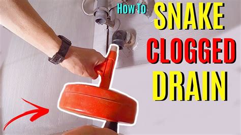 How To Use Plumbing Snake To Unclog Drain Jonny Diy Youtube