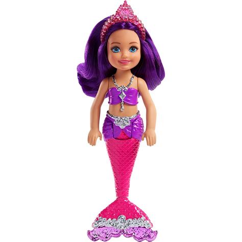 Mattel Barbie Dreamtopia Chelsea Mermaid Mini Doll Purple Fkn03