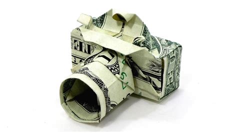 Origami Dollar Bill Camera Tutorial Won Park 折り紙 カメラ 1 Money Billete