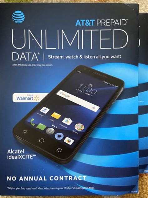 Atandt Prepaid Alcatel Idealxcite 8gb Prepaid Smartphone Black Ebay