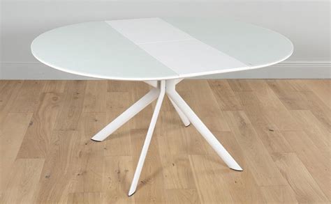 Extendable white round dining table and chairs. 20 Ideas of Round White Extendable Dining Tables | Dining ...