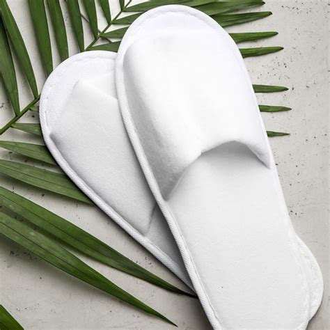 Soft Terry Open Toe Slippers National Hospitality Supply