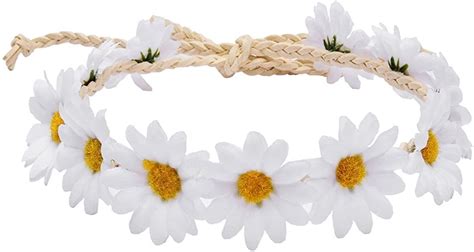 Boho Sunflower Crown Hippies Daisy Hair Wreath Bridal Headpiece Photo