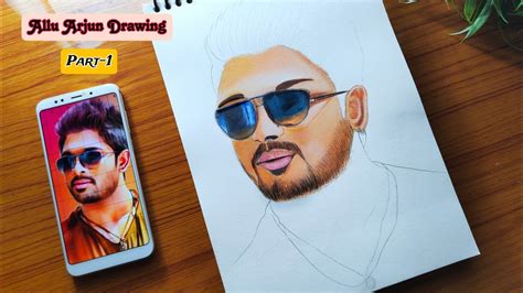 How To Draw Allu Arjuneasy Pencil Sketch Youtube