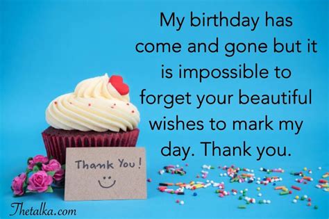 Romace Thank You For Your Greetings On My Birthday Quotes