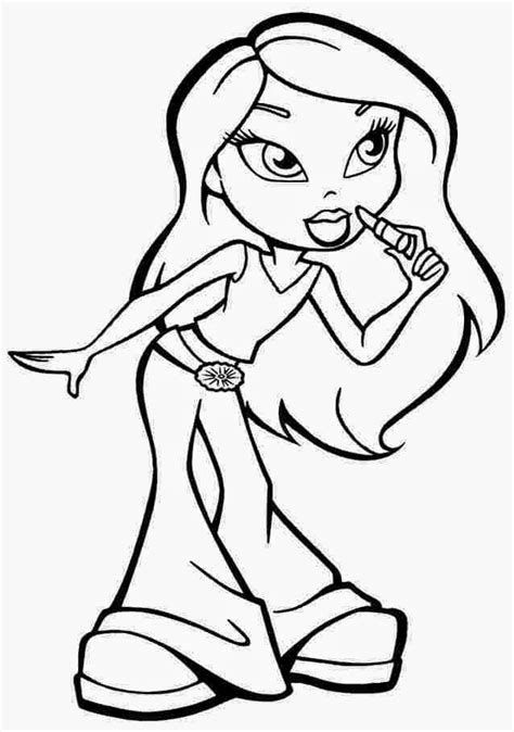 Printable Bratz Coloring Pages