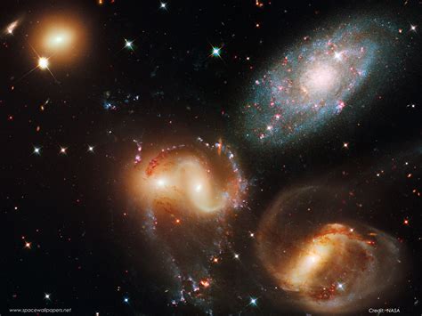 outer, Space, Galaxies, Stephan, Quintet Wallpapers HD / Desktop and ...