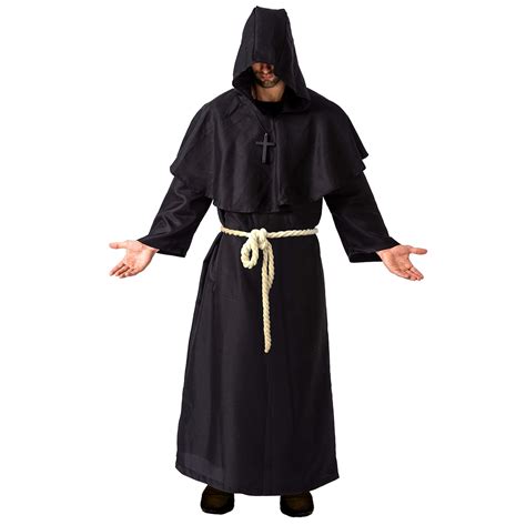 Spooktacular Creations Adult Medieval Hooded Monk Cloak Renaissance
