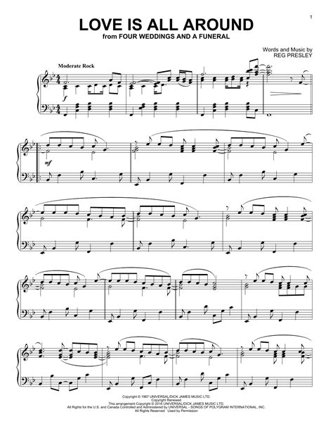 Love Is All Around Sheet Music Direct