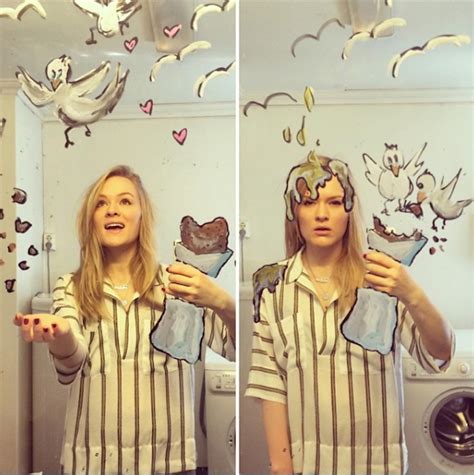 mirrorsme helene meldahl turned mirror selfies into amusing artworks
