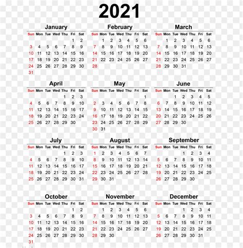 Feb 2021 Calendar Black Background