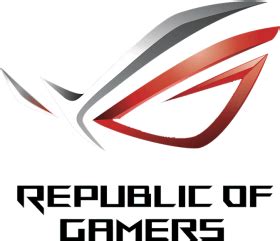 Download asus rog logo vector - republic of gamers png - Free PNG