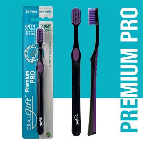 Escova Dental OralGift Premium PRO 6474 Cerdas Extra Macias Kits De