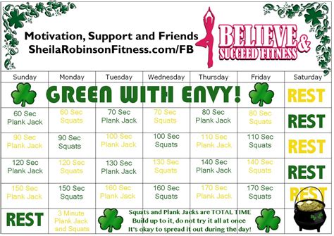 March Fitness Challenge March Exercise Challenge March Monthly