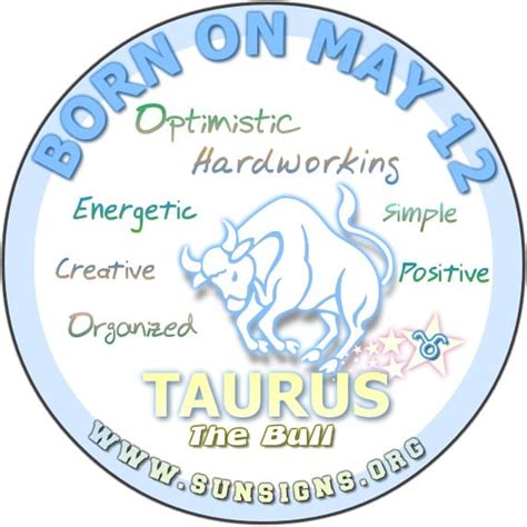 Introduction to the 12 zodiac signs: May 12 Zodiac Horoscope Birthday Personality | SunSigns.Org