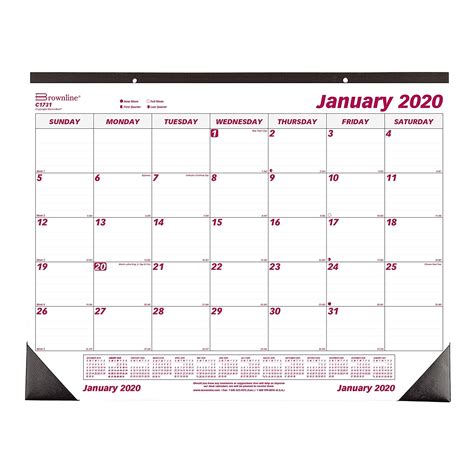 2020 Monthly Desk Pad Calendar 22 X 17 Inches C1731 20 Desk Pad