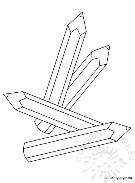 Pens And Pencils Coloring Page Coloring Pages