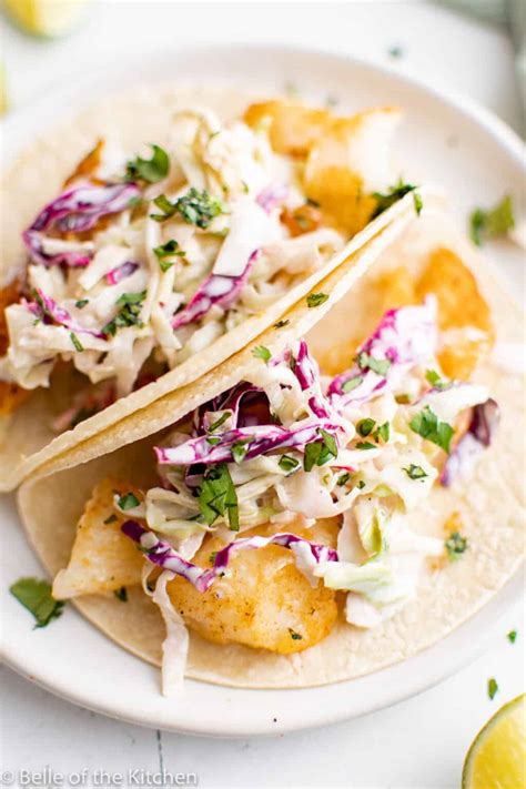 Air Fryer Fish Tacos Belle Of The Kitchen