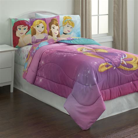 Disney Princess Girls Reversible Twin Comforter