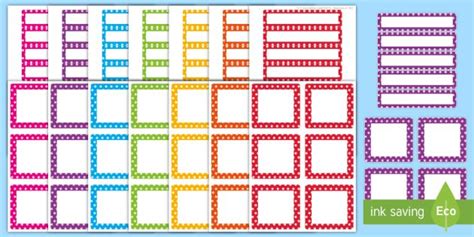 Multicoloured Polka Dot Editable Drawer And Peg Labels Resource Pack