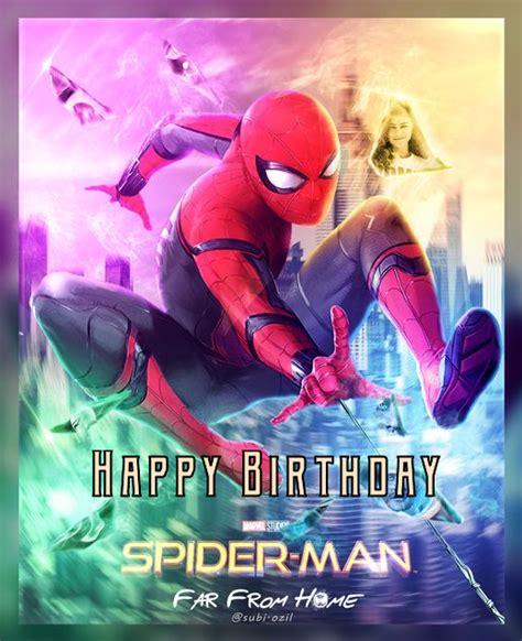 Spiderman Far From Home Birthday Ecards
