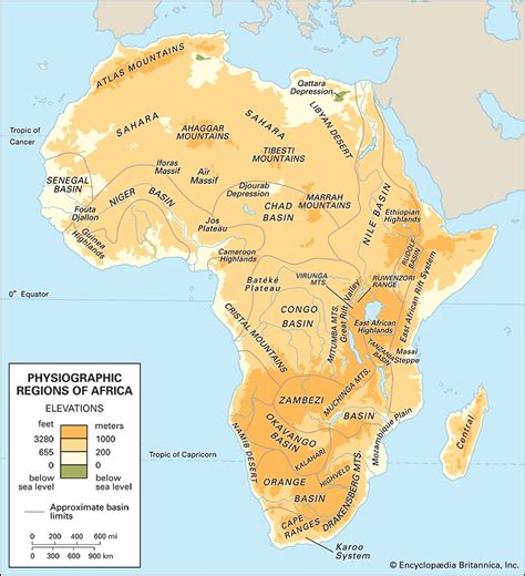 Map Of Africa With Landforms Physical Map Of Africa Small Wall Map Cloud Xxx Girl