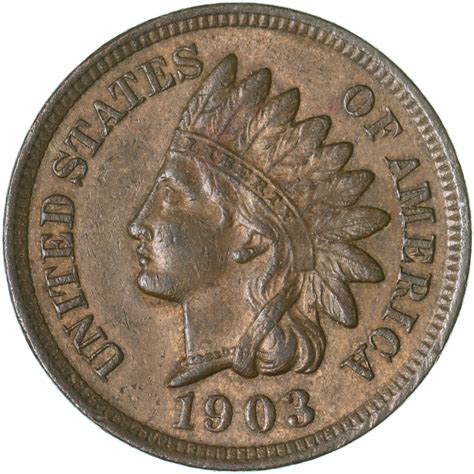 1903 P Indian Head Cent Uncirculated Penny Us Coin Daves
